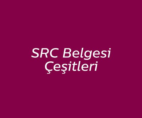 SRC Belgesi Çeşitleri